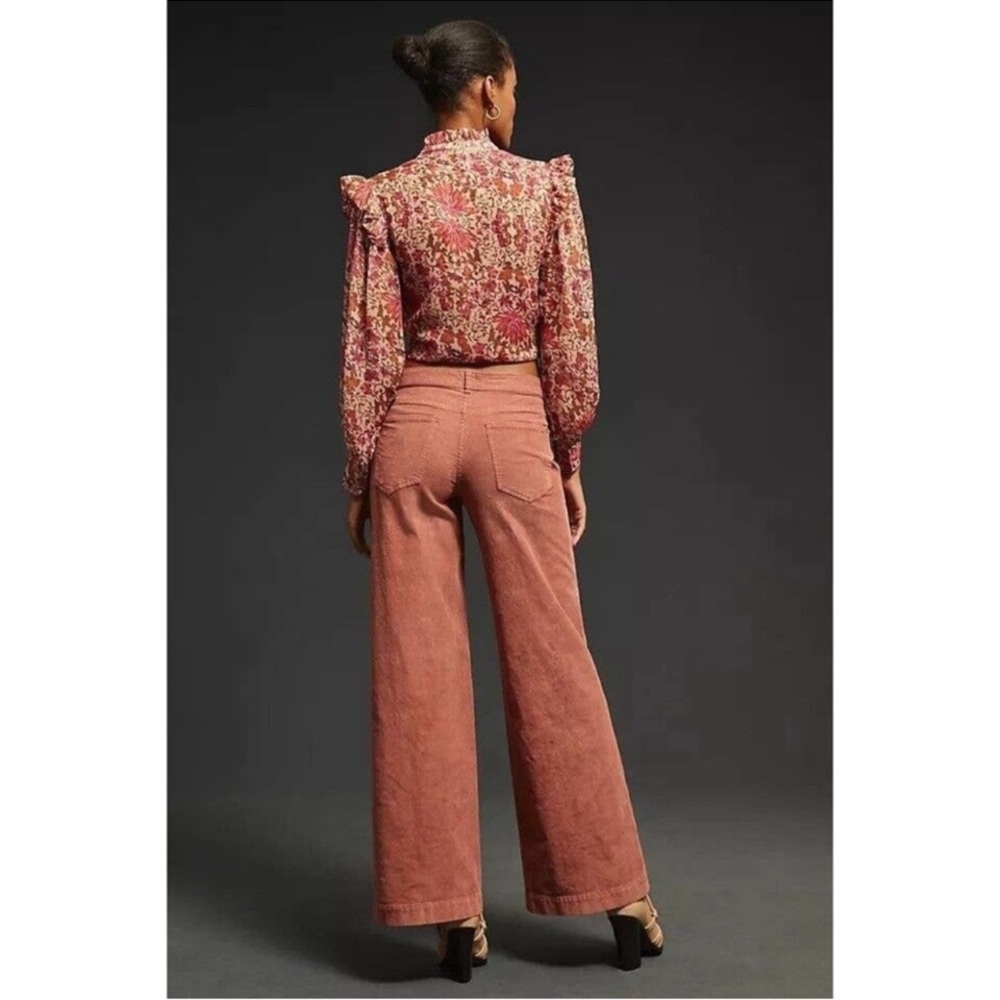 Anthropologie Pink Wide Leg Jumpsuit - Picture 3 of 8